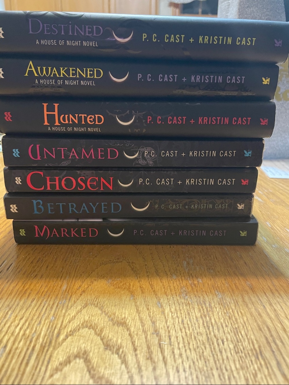 HOUSE OF NIGHT BOOKS x 7 BY PC CAST & KRISTIN CAST
